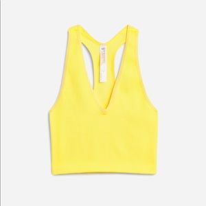 NWT Free People FP Movement Free Throw Crop Yellow